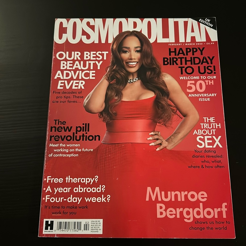 Cosmopolitan UK 50th Anniversary Issue February/March 2022